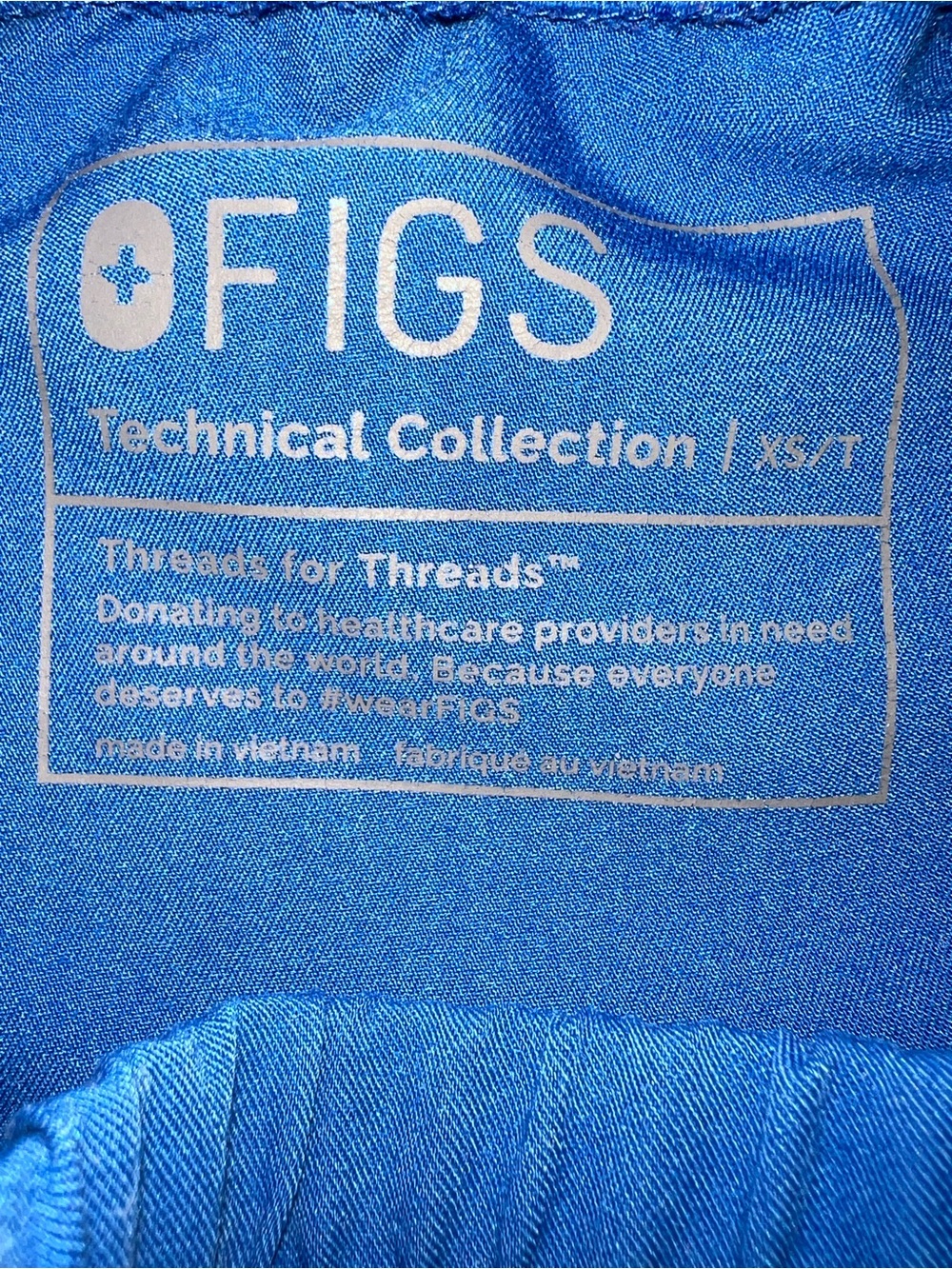 Figs Ceil Blue technical collection scrub pants size XS like new - Picture 5 of 6